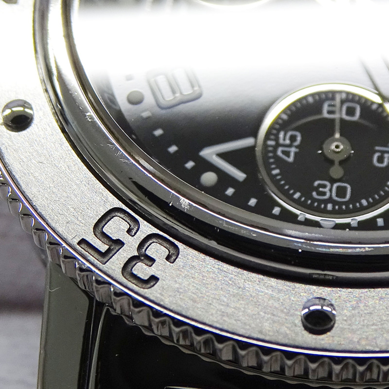 愛馬仕 (Hermes) 女士腕錶,品牌:Clipper Diver Chronograph Date,石英機芯,不鏽鋼 (SS),CL2.310,銀色和黑色-15