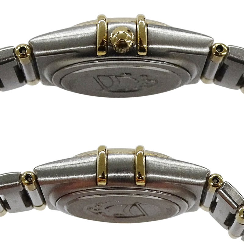 歐米茄星座系列迷你 1362.70 女士腕錶，品牌名稱，貝殼錶殼，石英機芯，不銹鋼 (SS) 和黃金 (YG) 組合。-2