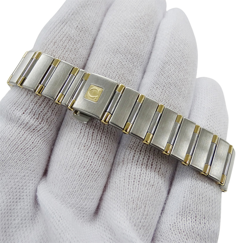 歐米茄星座系列迷你 1362.70 女士腕錶，品牌名稱，貝殼錶殼，石英機芯，不銹鋼 (SS) 和黃金 (YG) 組合。-5