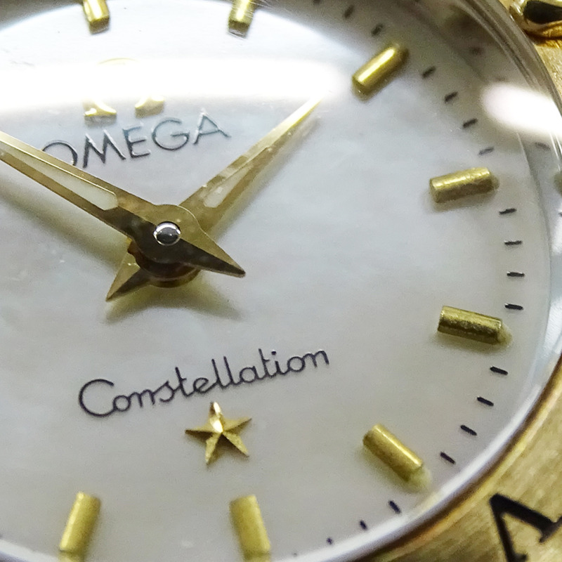 歐米茄星座系列迷你 1362.70 女士腕錶，品牌名稱，貝殼錶殼，石英機芯，不銹鋼 (SS) 和黃金 (YG) 組合。-10