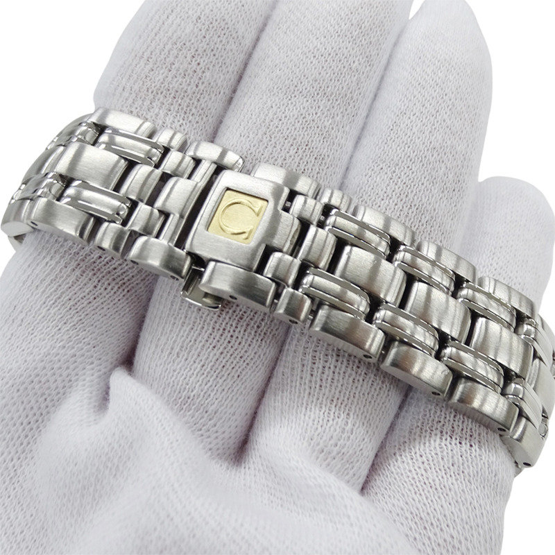 歐米茄海馬系列120 Jacques Mayol 2506.80 男士腕錶，品牌名稱，限量發行3000枚，日期顯示，自動上鍊機芯，不銹鋼材質，銀色和藍色錶盤。-5