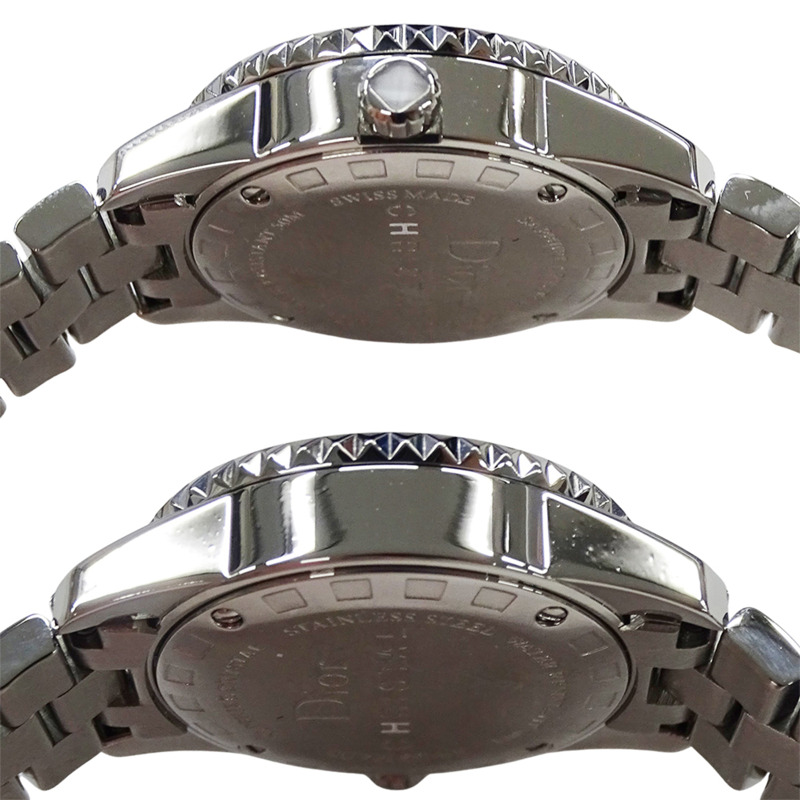 Dior 女士手錶,品牌名稱,水晶,石英,不銹鋼 (SS),CD112112,銀色,白色。-2