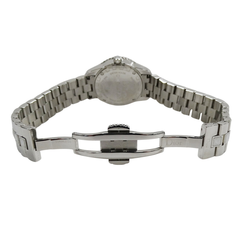 Dior 女士手錶,品牌名稱,水晶,石英,不銹鋼 (SS),CD112112,銀色,白色。-3