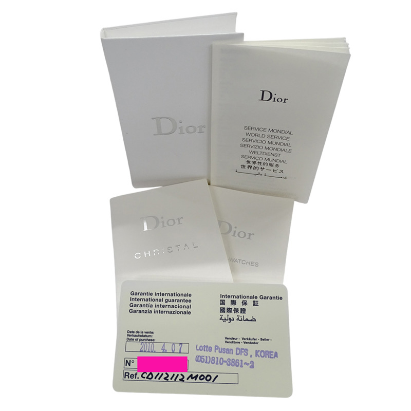 Dior 女士手錶,品牌名稱,水晶,石英,不銹鋼 (SS),CD112112,銀色,白色。-6