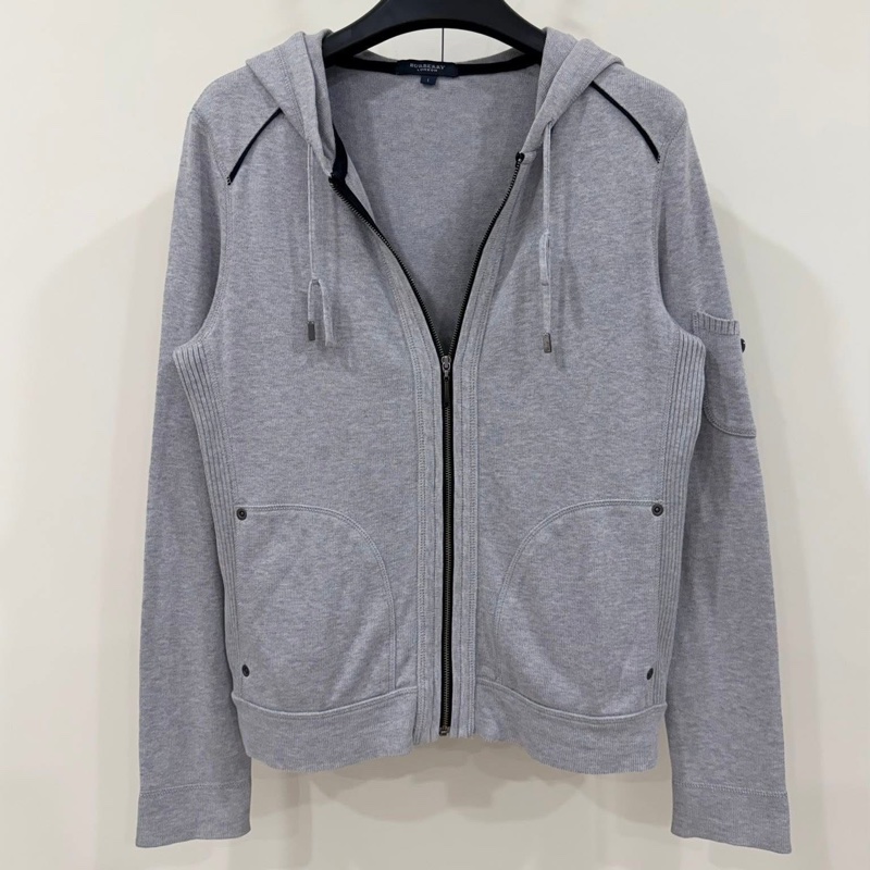 BURBERRY 倫敦 連帽字母抽繩外套-1