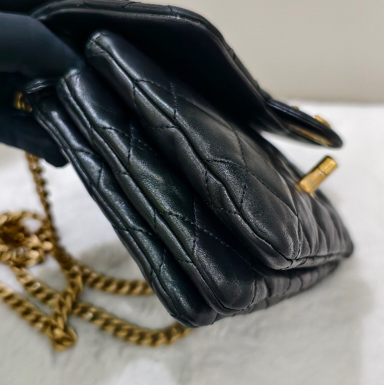 chanel香奈兒23b 金柱cf黑金-7