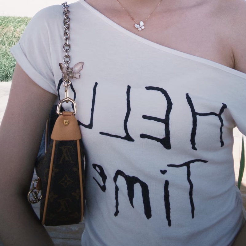 #LOUIS VUITTON路易威登老花LOOP芯片款月亮包🐞附肩帶-36