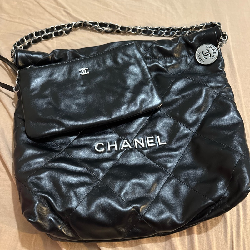 Chanel 22 香奈兒 22 黑銀 small 小號-4