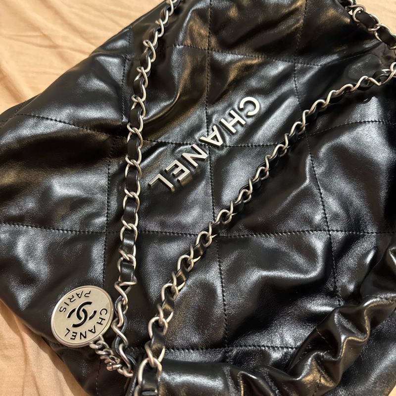 Chanel 22 香奈兒 22 黑銀 small 小號-10