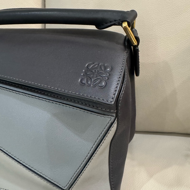 Loewe 羅意威 Puzzle bag 拼圖包/手提包/斜背包/藍色款/大款/97新美品-3
