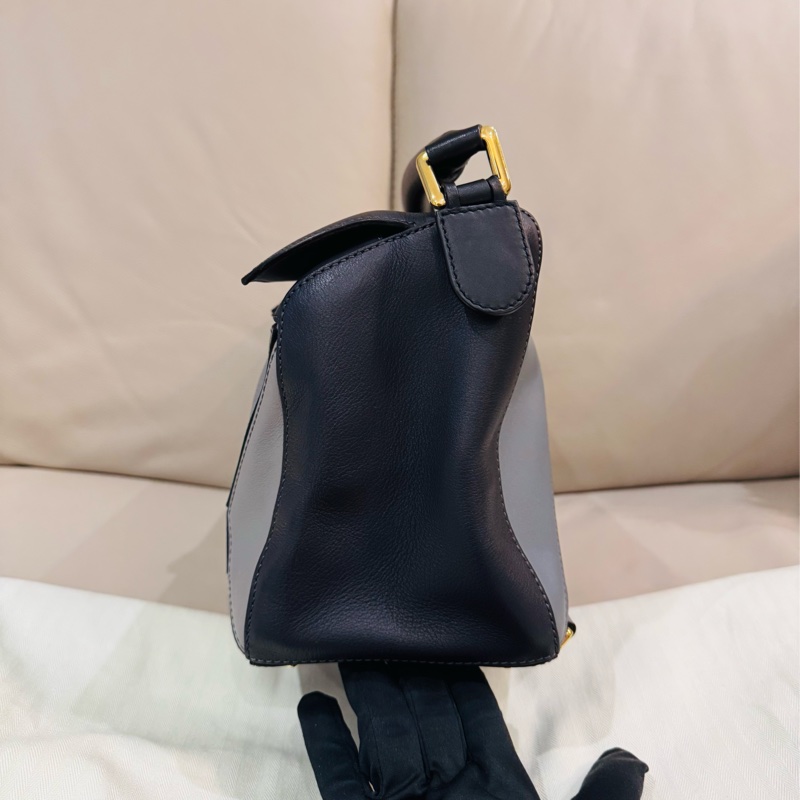 Loewe 羅意威 Puzzle bag 拼圖包/手提包/斜背包/藍色款/大款/97新美品-6