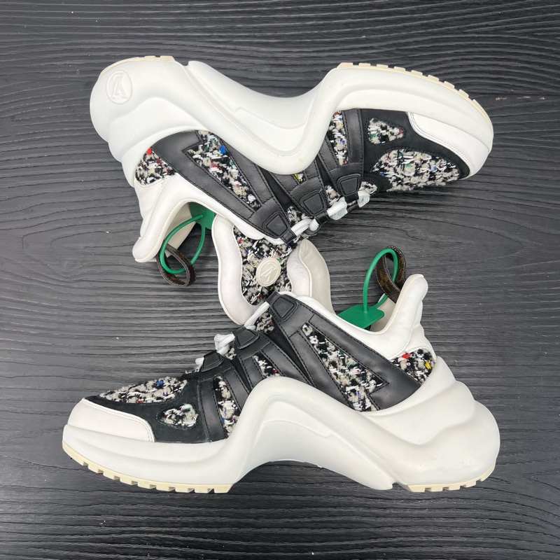 Louis Vuitton路易威登 archlight 白黑毛 38.5 碼-5