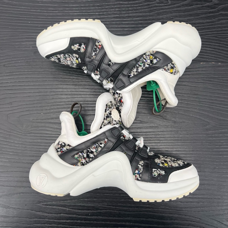 Louis Vuitton路易威登 archlight 白黑毛 38.5 碼-6