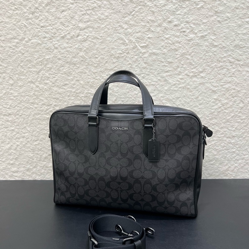 98新COACH蔻馳Graham 39 經典老花 公文包-6