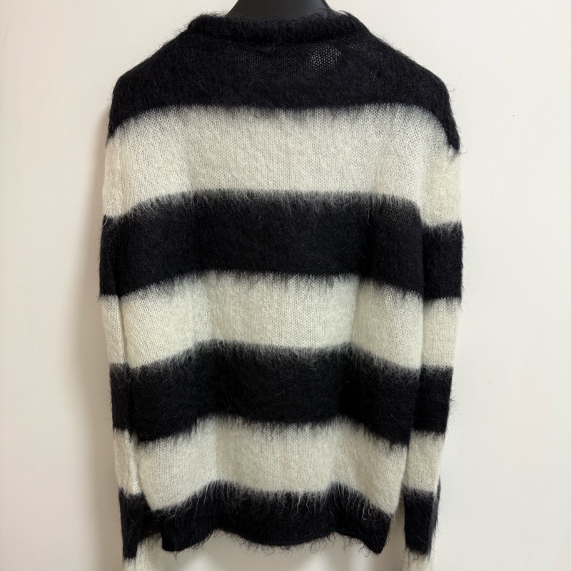 Saint Laurent black and white distressed sweater M 毛衣-3