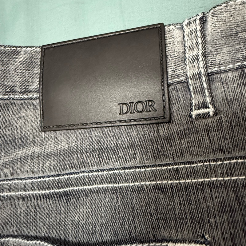 Dior grey velvet slim denim jeans 31 牛仔褲 長褲-3