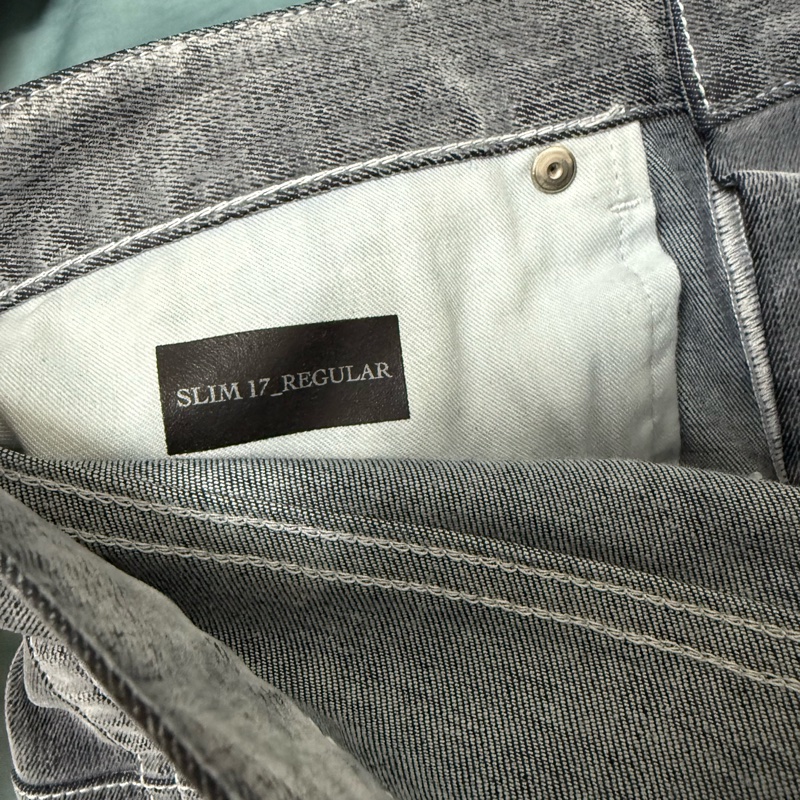 Dior grey velvet slim denim jeans 31 牛仔褲 長褲-5