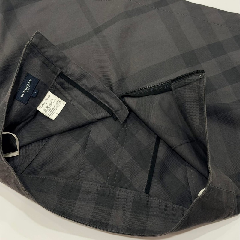 BURBERRY GOLF 格紋扣環口袋短裙-8