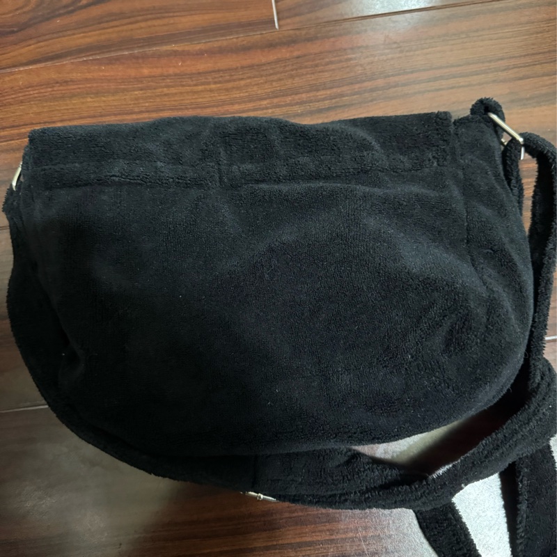 CHANEL Vintage 大CC 毛巾布 腰包 斜背包-6