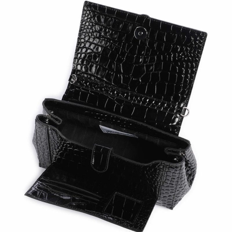 Vivienne Westwood 女士 Hazel 壓紋鰐魚紋中號單肩包均碼碼-6