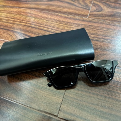 Saint Laurent YSL 方框太陽眼鏡 黑色 粗框 正品 二手 附盒