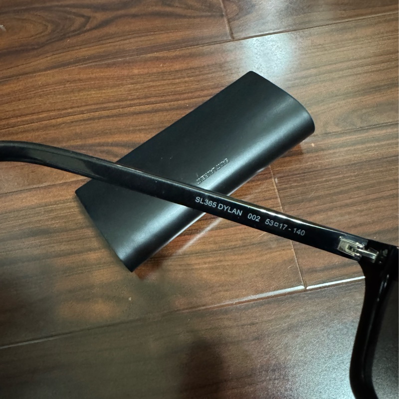 Saint Laurent YSL 方框太陽眼鏡 黑色 粗框 正品 二手 附盒-3