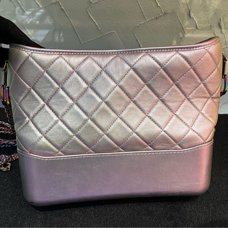 【96新 ✨ 全網最低價!】 Chanel香奈兒 限量款 人魚🧜🏻♀️ 紫色幻彩 流浪包 中號 牛皮(下單前先詢問庫存❗️)-3