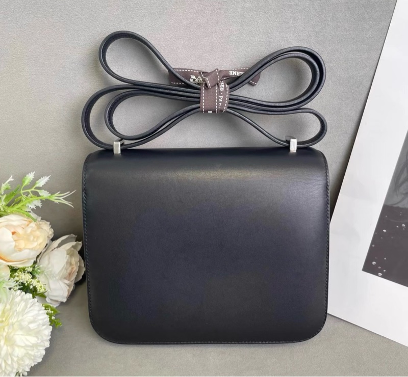 Hermes愛馬仕康康 mini Constance 19黑銀 ev皮 D刻-2