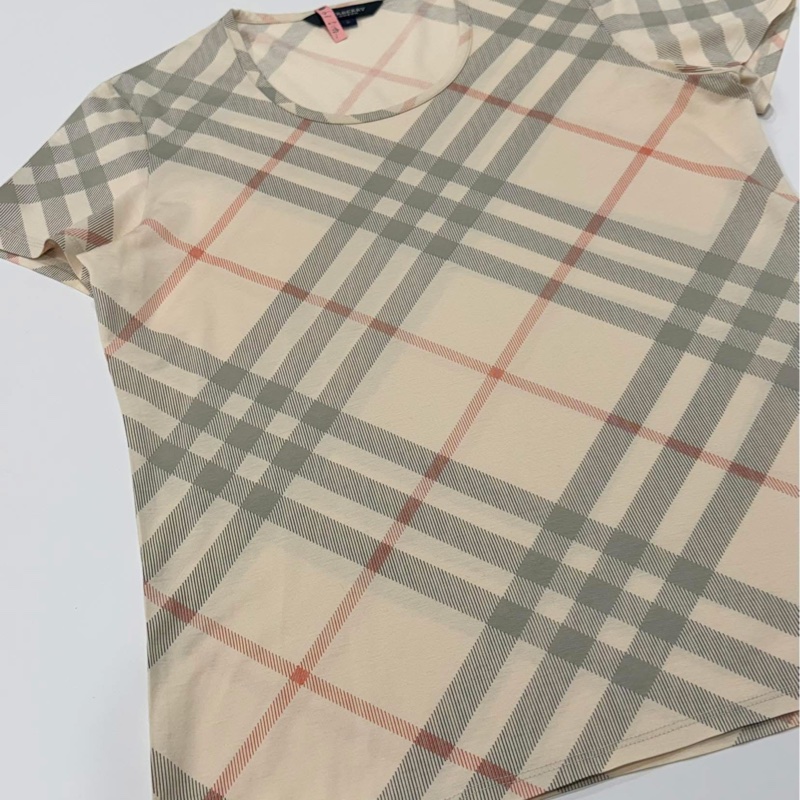BURBERRY 倫敦 格紋短袖上衣-5