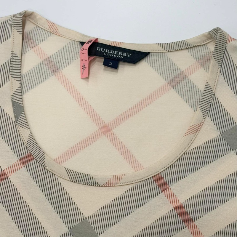 BURBERRY 倫敦 格紋短袖上衣-8