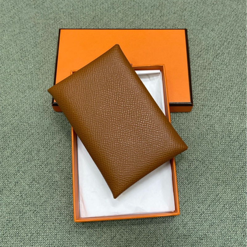 【97新 ✨ 全網最低價！】 愛馬仕 Hermes calvi  卡包 金棕色 有盒 可送禮（下單前先詢問庫存❗️❗️）-4