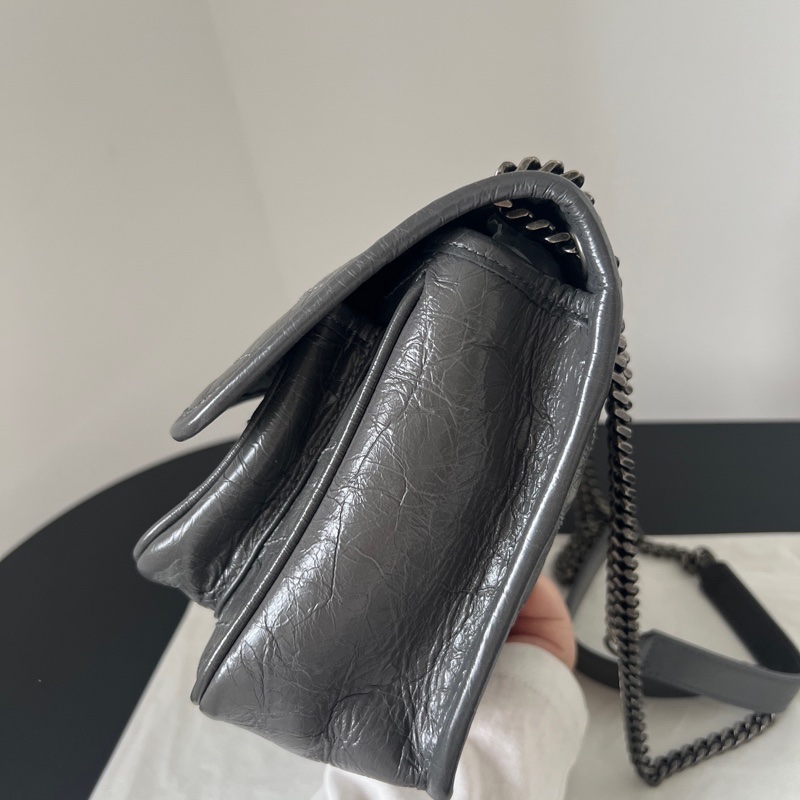 ✨Saint Laurent Niki 灰色小號 99新🩶-3