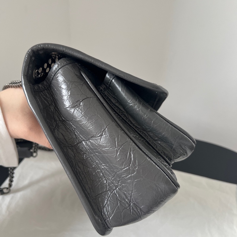 ✨Saint Laurent Niki 灰色小號 99新🩶-4