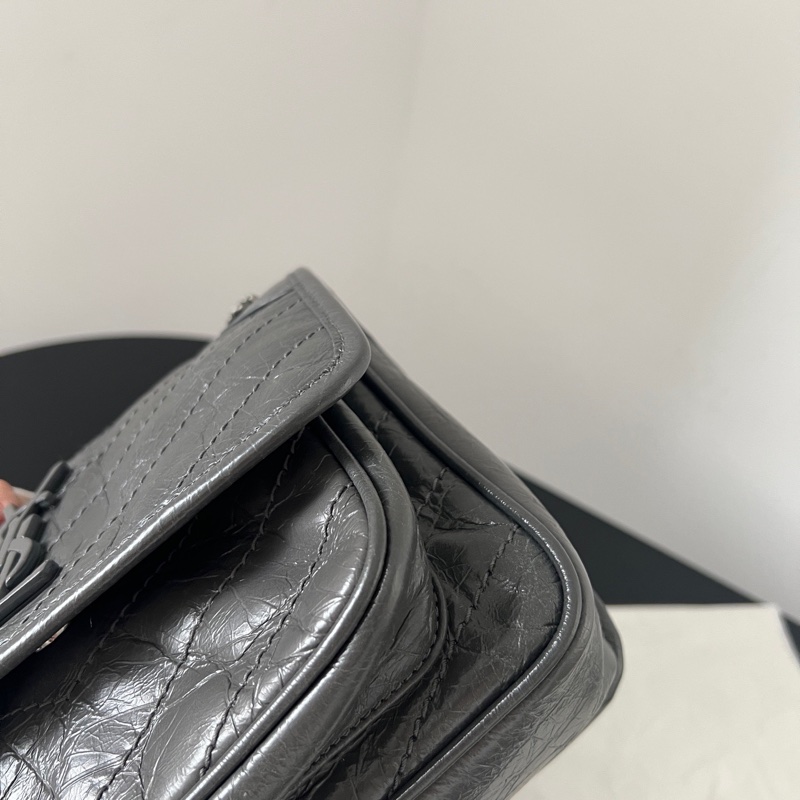 ✨Saint Laurent Niki 灰色小號 99新🩶-7