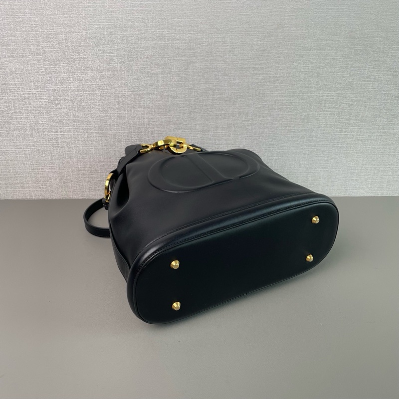 ✨Dior 黑金牛皮水桶包 C’est系列 98新🖤-6