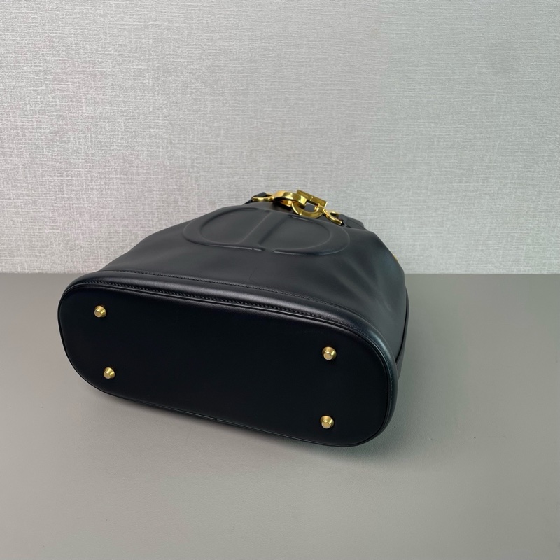 ✨Dior 黑金牛皮水桶包 C’est系列 98新🖤-7