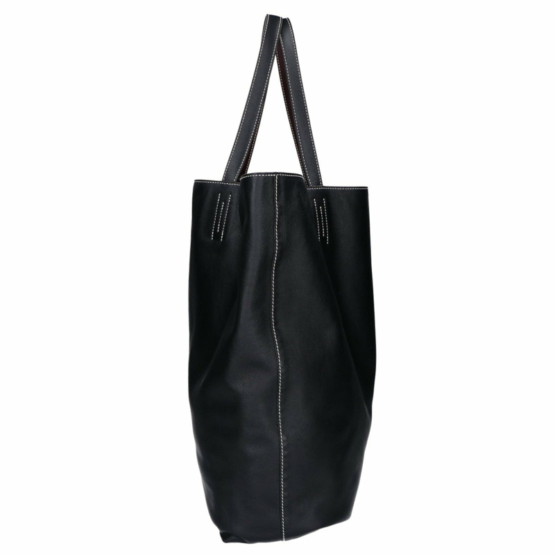 愛馬仕 Double Sens 38 Maxi Swift 雙面托特包(黑色/酒紅色)- 女士(□R 印章)-1