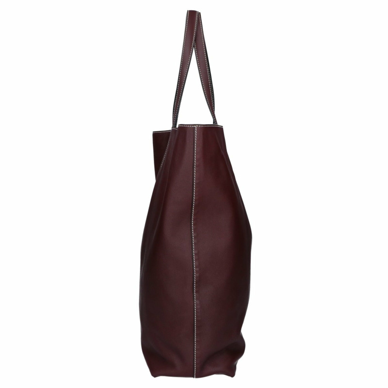 愛馬仕 Double Sens 38 Maxi Swift 雙面托特包(黑色/酒紅色)- 女士(□R 印章)-5