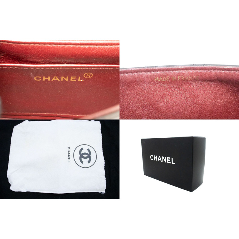 【日本直送】香奈兒迷你方形小鏈條肩背包/斜背包,黑色羊羔絨-7