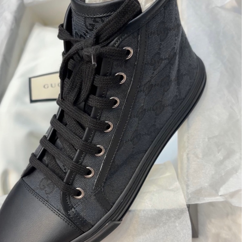 Gucci老花帆布鞋 黑色-0