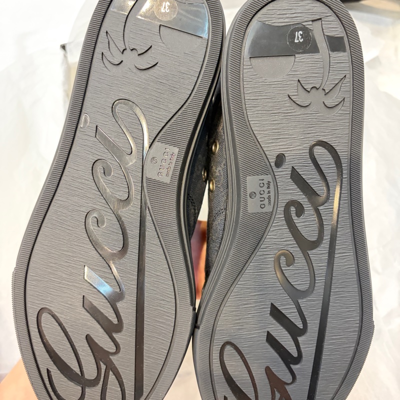 Gucci老花帆布鞋 黑色-1