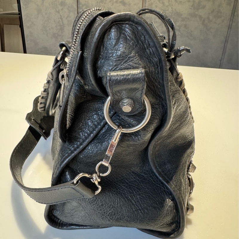 Balenciaga Classic City bag 鐵灰色機車包-6