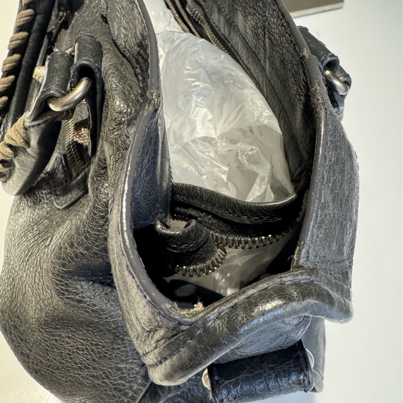 Balenciaga Classic City bag 鐵灰色機車包-12