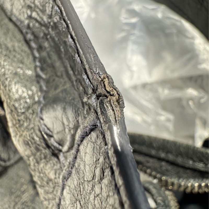 Balenciaga Classic City bag 鐵灰色機車包-13