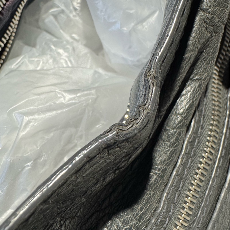 Balenciaga Classic City bag 鐵灰色機車包-14