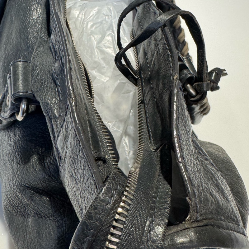 Balenciaga Classic City bag 鐵灰色機車包-15