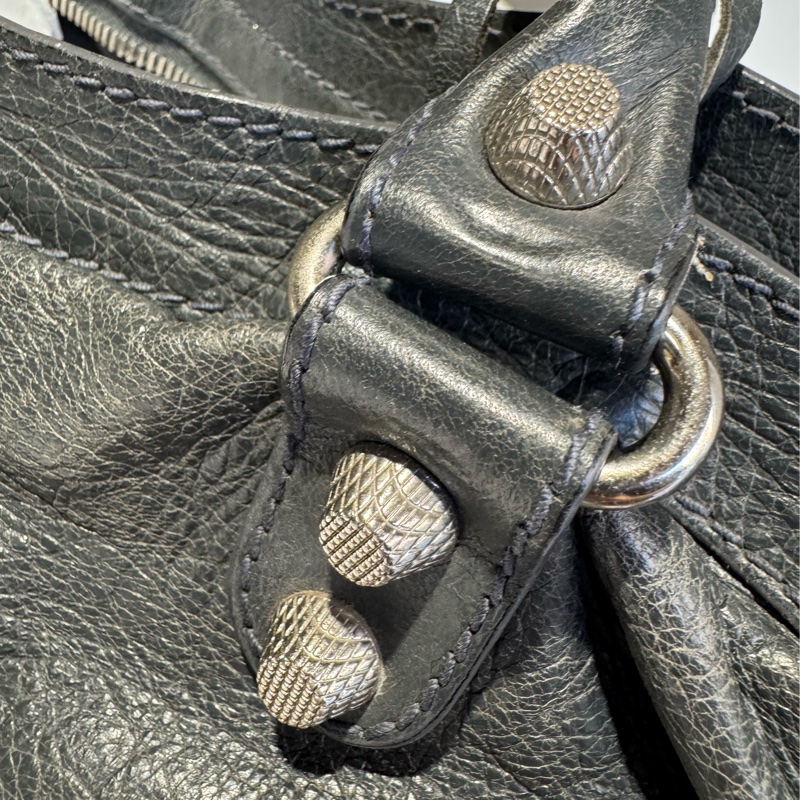 Balenciaga Classic City bag 鐵灰色機車包-16