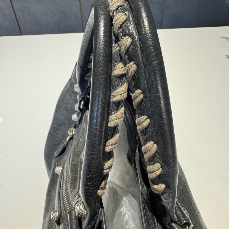 Balenciaga Classic City bag 鐵灰色機車包-18