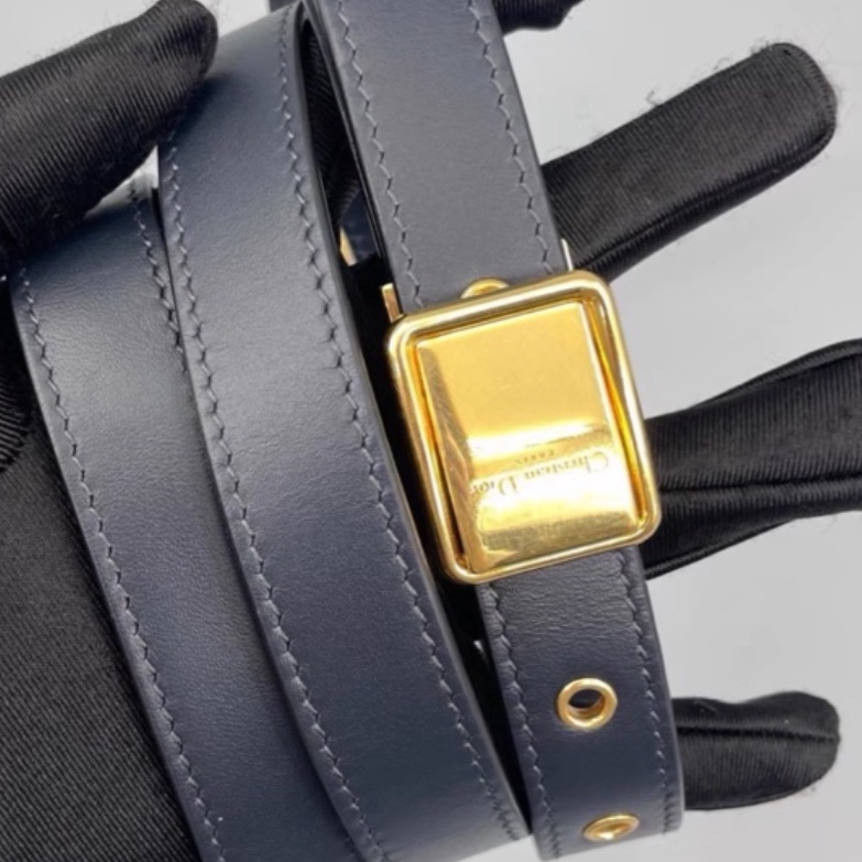 🌷DIOR迪奧經典老花帆布刺繡bobby 波比小號馬鞍包單肩斜挎包-17