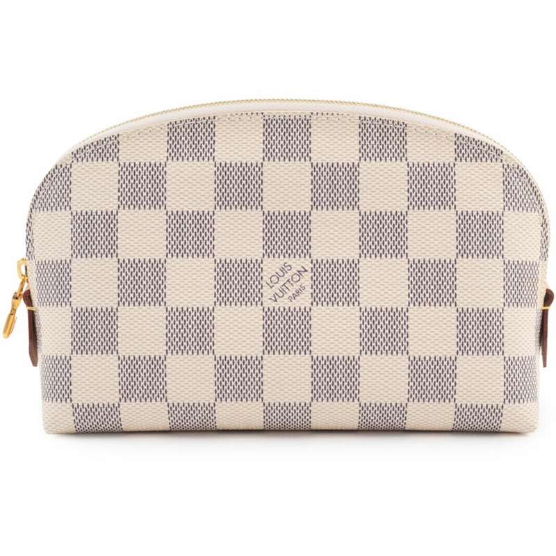 Louis Vuitton 手袋 Pochette Tick N60024 Damier Azur 帆布-0
